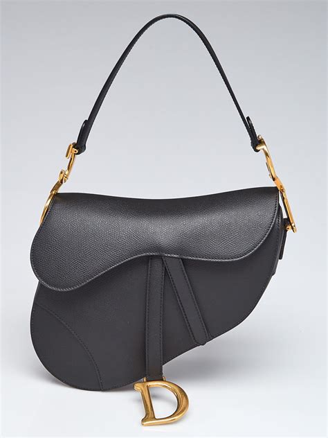 dior black leather saddle bag|christian dior saddle bag.